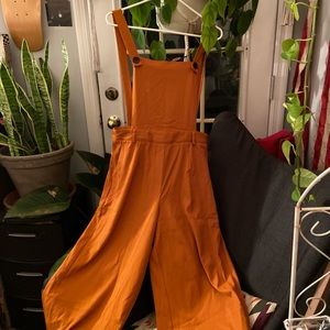 Burnt Orange Overalls